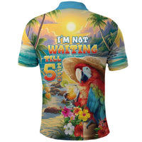 Hawaii Parrot Polo Shirt Im Not Waiting Till 5 Oclock LT05 - Polynesian Pride