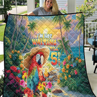 Hawaii Parrot Quilt Im Not Waiting Till 5 Oclock LT05 Colorful - Polynesian Pride