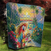 Hawaii Parrot Quilt Im Not Waiting Till 5 Oclock - Polynesian Pride