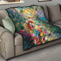 Hawaii Parrot Quilt Im Not Waiting Till 5 Oclock LT05 - Polynesian Pride