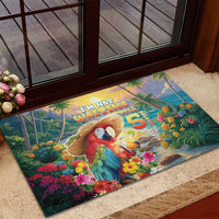 Hawaii Parrot Rubber Doormat Im Not Waiting Till 5 Oclock LT05 - Polynesian Pride