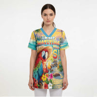 Hawaii Parrot Scrub Top Im Not Waiting Till 5 Oclock LT05 - Polynesian Pride