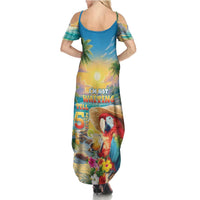 Hawaii Parrot Summer Maxi Dress Im Not Waiting Till 5 Oclock LT05 - Polynesian Pride