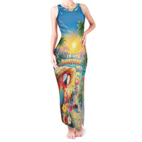 Hawaii Parrot Tank Maxi Dress Im Not Waiting Till 5 Oclock - Polynesian Pride