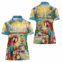 Hawaii Parrot Women Polo Shirt Im Not Waiting Till 5 Oclock LT05 - Polynesian Pride