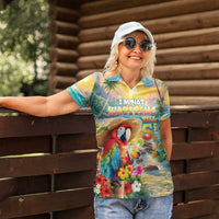 Hawaii Parrot Women Polo Shirt Im Not Waiting Till 5 Oclock - Polynesian Pride