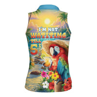 Hawaii Parrot Women Sleeveless Polo Shirt Im Not Waiting Till 5 Oclock LT05 - Polynesian Pride