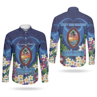 Guam Liberation Day Couples Matching Mermaid Dress and Long Sleeve Button Shirt Pas Para I Chamoru
