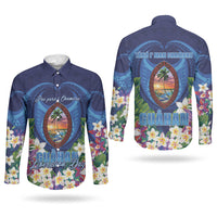 Guam Liberation Day Couples Matching Short Sleeve Bodycon Dress and Long Sleeve Button Shirt Pas Para I Chamoru