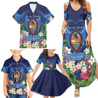 Guam Liberation Day Family Matching Summer Maxi Dress and Hawaiian Shirt Pas Para I Chamoru LT05 - Polynesian Pride