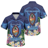 Guam Liberation Day Family Matching Summer Maxi Dress and Hawaiian Shirt Pas Para I Chamoru LT05 Son's Shirt Navy - Polynesian Pride