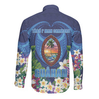 Guam Liberation Day Long Sleeve Button Shirt Pas Para I Chamoru LT05 - Polynesian Pride