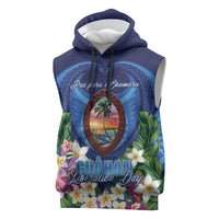 Guam Liberation Day Sleeveless Hoodie Pas Para I Chamoru