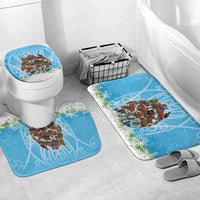 New Zealand Birds Christmas Bathroom Set Pohutukawa Xmas Tree