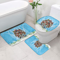 New Zealand Birds Christmas Bathroom Set Pohutukawa Xmas Tree