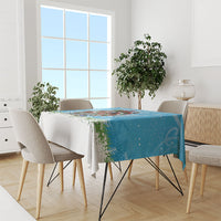 New Zealand Birds Christmas Tablecloth Pohutukawa Xmas Tree