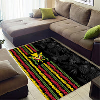 Hawaii Lei Kanaka Maoli Flag Area Rug Tropical Vibes