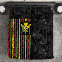 Hawaii Lei Kanaka Maoli Flag Bedding Set Tropical Vibes