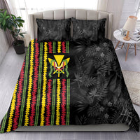 Hawaii Lei Kanaka Maoli Flag Bedding Set Tropical Vibes