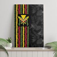 Hawaii Lei Kanaka Maoli Flag Canvas Wall Art Tropical Vibes
