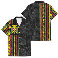 Hawaii Lei Kanaka Maoli Flag Family Matching Puletasi and Hawaiian Shirt Tropical Vibes