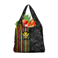 Hawaii Lei Kanaka Maoli Flag Grocery Bag Tropical Vibes