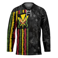 Hawaii Lei Kanaka Maoli Flag Hockey Jersey Tropical Vibes