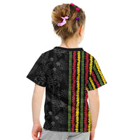 Hawaii Lei Kanaka Maoli Flag Kid T Shirt Tropical Vibes