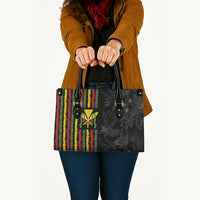 Hawaii Lei Kanaka Maoli Flag Leather Bag Tropical Vibes