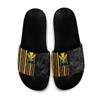 Hawaii Lei Kanaka Maoli Flag Slide Sandals Tropical Vibes