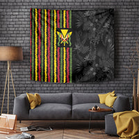 Hawaii Lei Kanaka Maoli Flag Tapestry Tropical Vibes