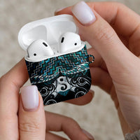 New Zealand Maori AirPods Case Poutama Pikorua - Single Twist Paua Shell LT05 - Polynesian Pride