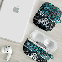 New Zealand Maori AirPods Case Poutama Pikorua - Single Twist Paua Shell LT05 - Polynesian Pride