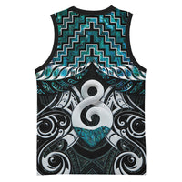 New Zealand Maori Basketball Jersey Poutama Pikorua - Single Twist Paua Shell LT05 - Polynesian Pride