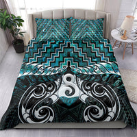 New Zealand Maori Bedding Set Poutama Pikorua - Single Twist Paua Shell LT05 - Polynesian Pride