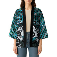 New Zealand Maori Kimono Poutama Pikorua - Single Twist Paua Shell LT05 - Polynesian Pride