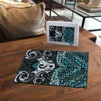 New Zealand Maori Puzzle Poutama Pikorua - Single Twist Paua Shell