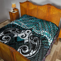 New Zealand Maori Quilt Poutama Pikorua - Single Twist Paua Shell LT05 - Polynesian Pride