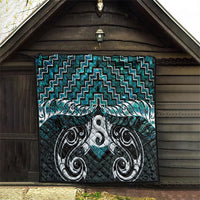 New Zealand Maori Quilt Poutama Pikorua - Single Twist Paua Shell LT05 - Polynesian Pride