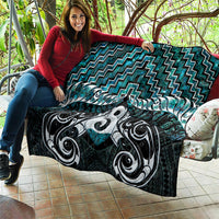 New Zealand Maori Quilt Poutama Pikorua - Single Twist Paua Shell LT05 - Polynesian Pride