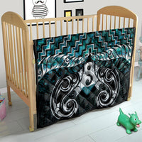 New Zealand Maori Quilt Poutama Pikorua - Single Twist Paua Shell LT05 - Polynesian Pride