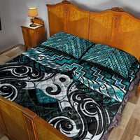 New Zealand Maori Quilt Bed Set Poutama Pikorua - Single Twist Paua Shell LT05 - Polynesian Pride