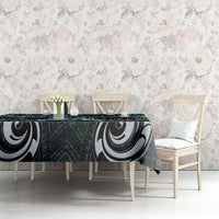 New Zealand Maori Tablecloth Poutama Pikorua - Single Twist Paua Shell LT05 - Polynesian Pride