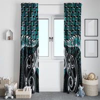 New Zealand Maori Window Curtain Poutama Pikorua - Single Twist Paua Shell LT05 - Polynesian Pride