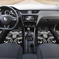 New Zealand Te Reo Maori Car Mats Korero Maori Ai Au LT05 Set 2pcs - Front Black - Polynesian Pride