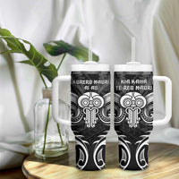 New Zealand Te Reo Maori Tumbler With Handle Korero Maori Ai Au LT05 - Polynesian Pride