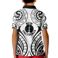 New Caledonia Day Kid Polo Shirt Polynesian Curves White Color - Polynesian Pride