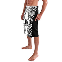 New Caledonia Day Lavalava Polynesian Curves White Color - Polynesian Pride