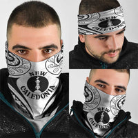 New Caledonia Day Neck Gaiter Polynesian Curves White Color LT05 - Polynesian Pride
