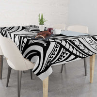 New Caledonia Day Tablecloth Polynesian Curves White Color - Polynesian Pride
